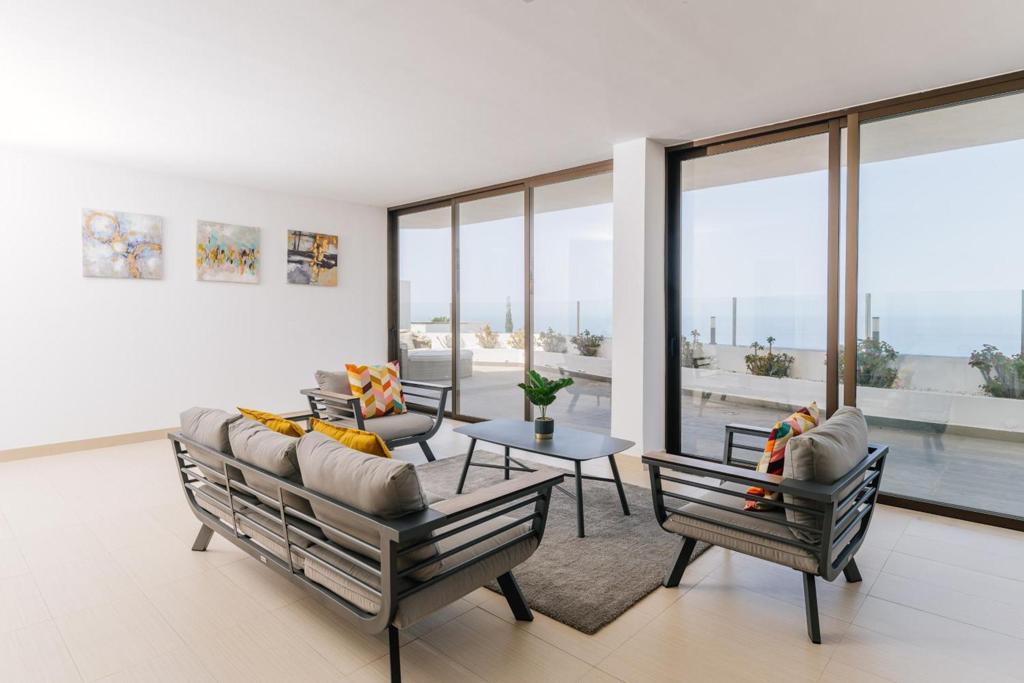Sunset White Villa - Ocean View, Jakuzzi, Heated Pool, Air-Conditioning, Grill 플라야데라스아메리카스 외부 사진